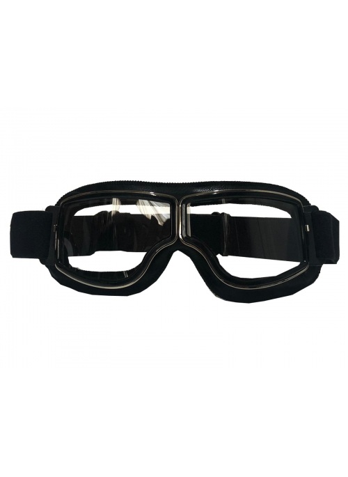 Motociclista goggle Retro tipo de piloto do café transparente