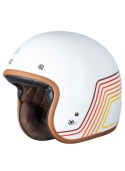 Casco Jet Origine Primo Sunrise Red/White Retro Vintage E2206