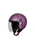 Casque de moto jet urban avec lunettes de soleil Origine Alpha Upndown Purple Matt E2206