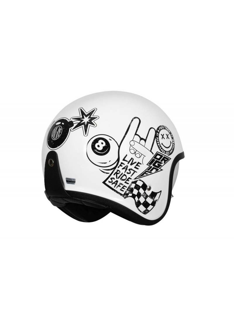Capacete Jet Origine Spirit Sticky Gloss White